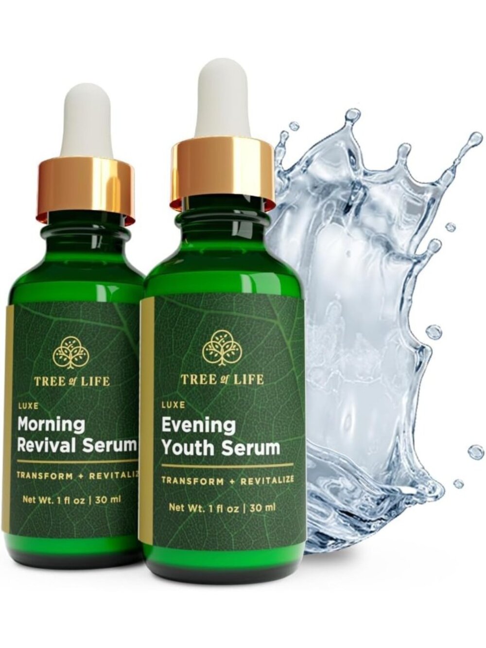 Hydrating Tree of Life Facial Serum Duo - Smooth & Nourish Dry Sensitive Skin